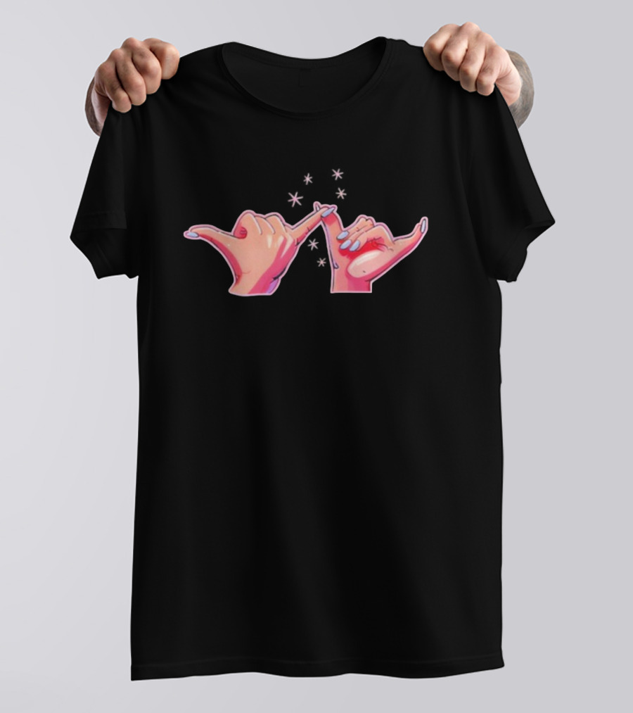 Katseye Touch Hands Pinky Promise Gesture T-Shirt