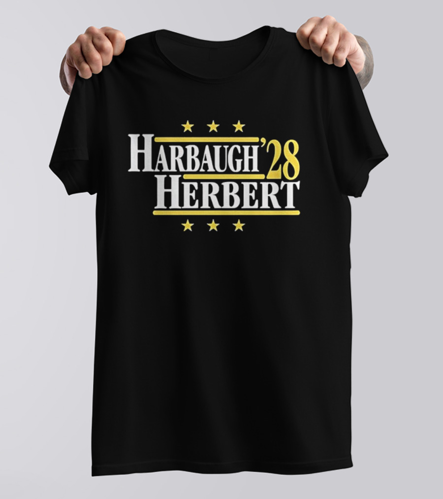 Harbaugh '28 Herbert Los Angeles Chargers Showdown 2028 T-Shirt