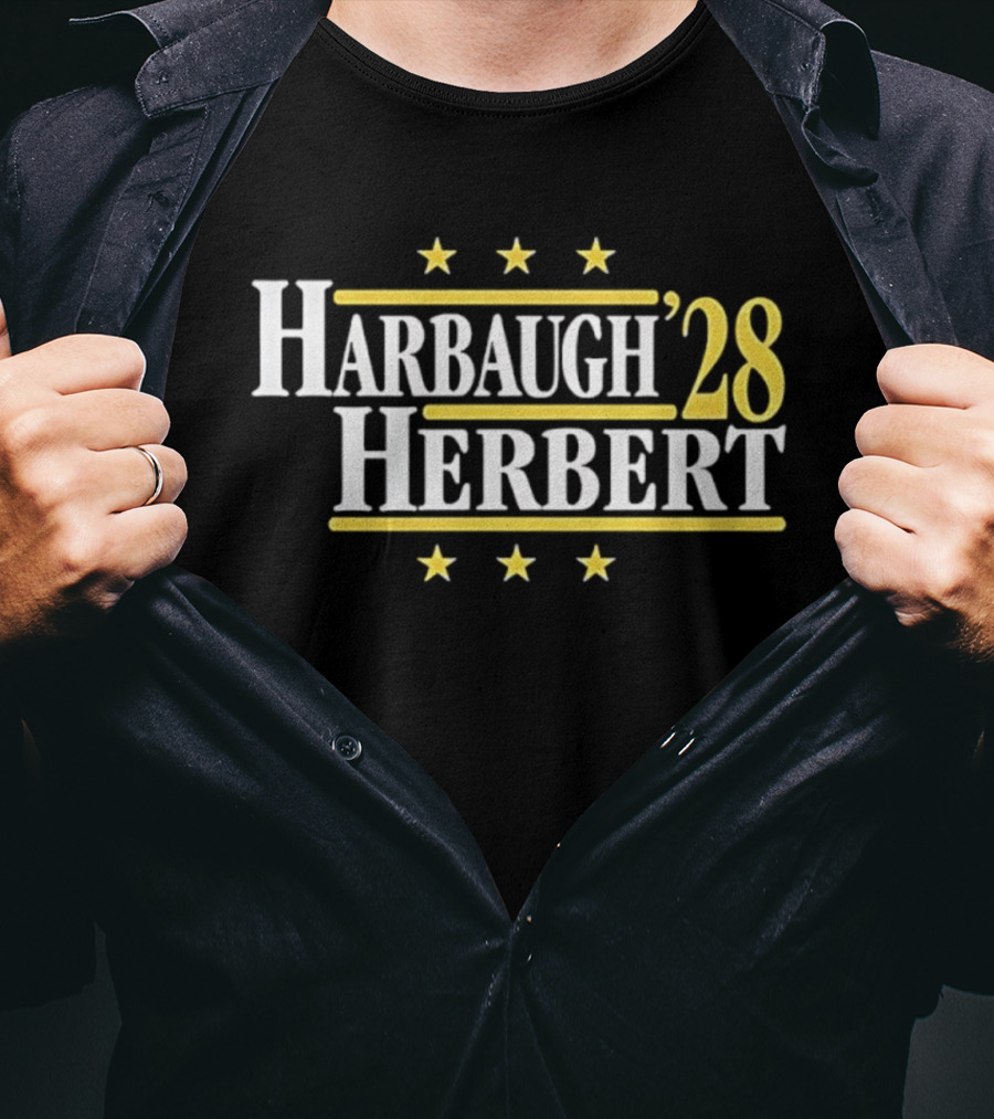 Harbaugh '28 Herbert Los Angeles Chargers Showdown 2028 T-Shirt