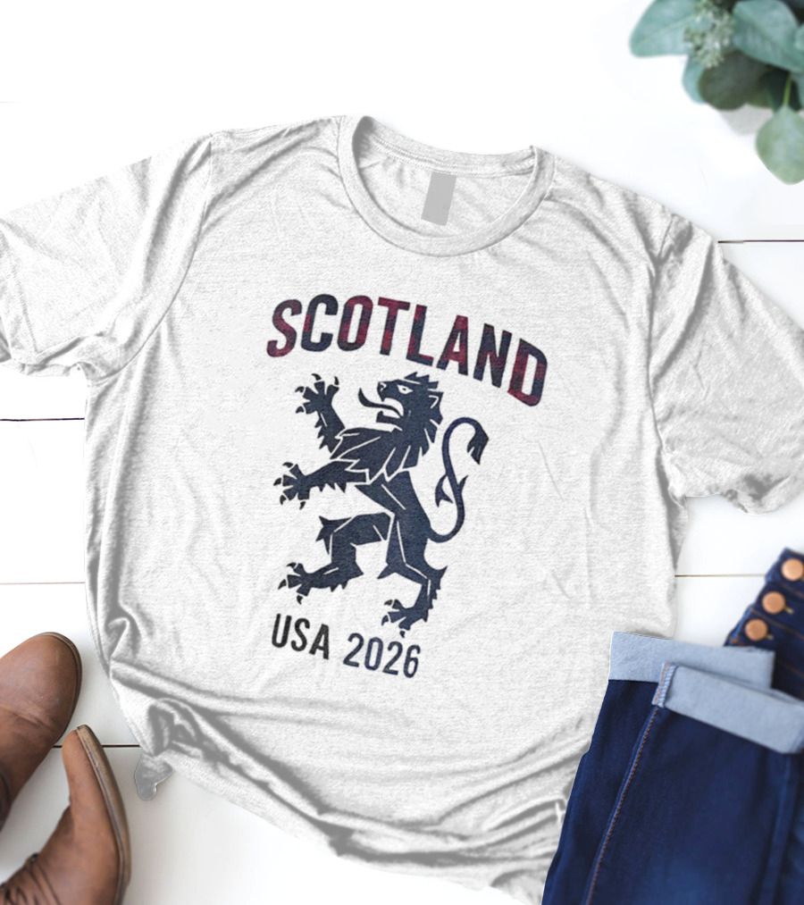 Scotland Lion Emblem USA 2026 T-Shirt