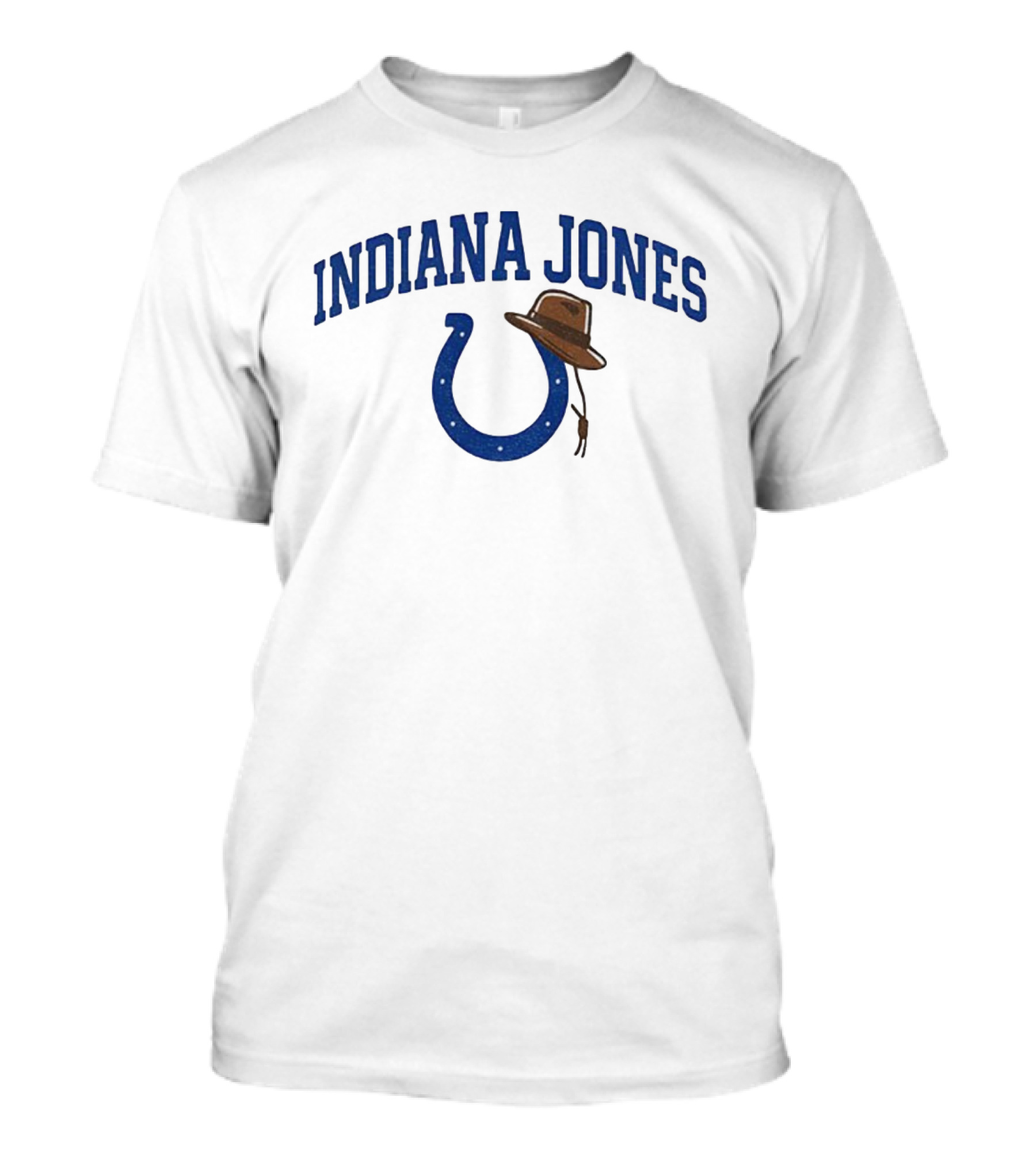 Indiana Jones Colts Hat Horseshoe Retro Style T-Shirt
