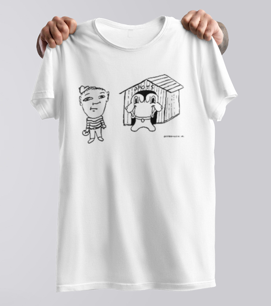 Goobsmooch Spots House Character Drawing T-Shirt