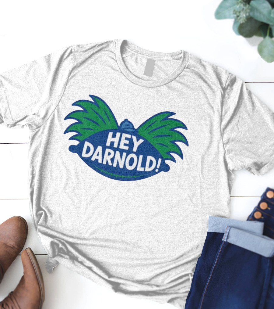 Hey Darnold Hey Arnold Seahawks Football Fusion T-Shirt