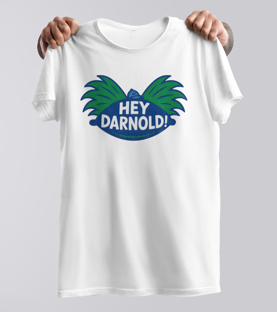Hey Darnold Hey Arnold Seahawks Football Fusion T-Shirt