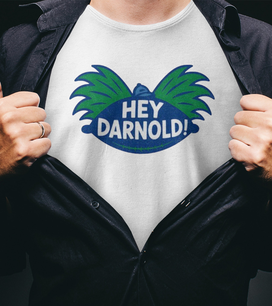 Hey Darnold Hey Arnold Seahawks Football Fusion T-Shirt