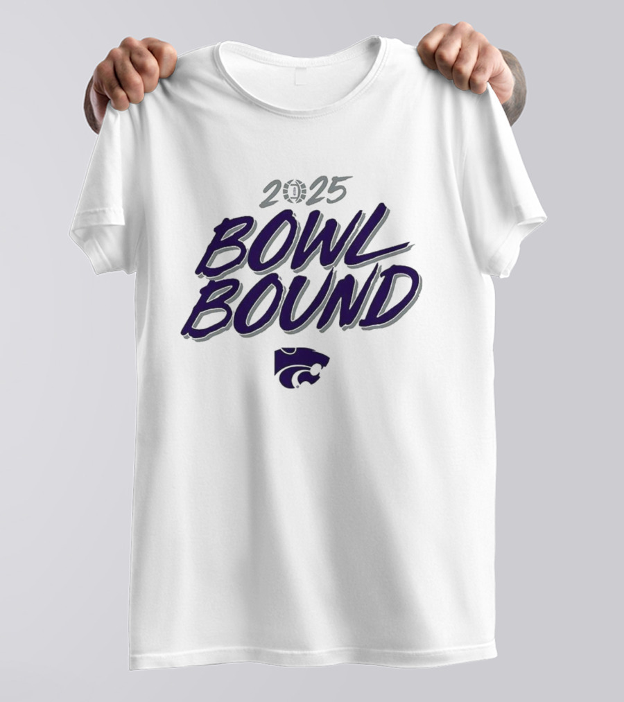 2025 Kansas State Wildcats Bowl Bound Wildcats Icon T-Shirt