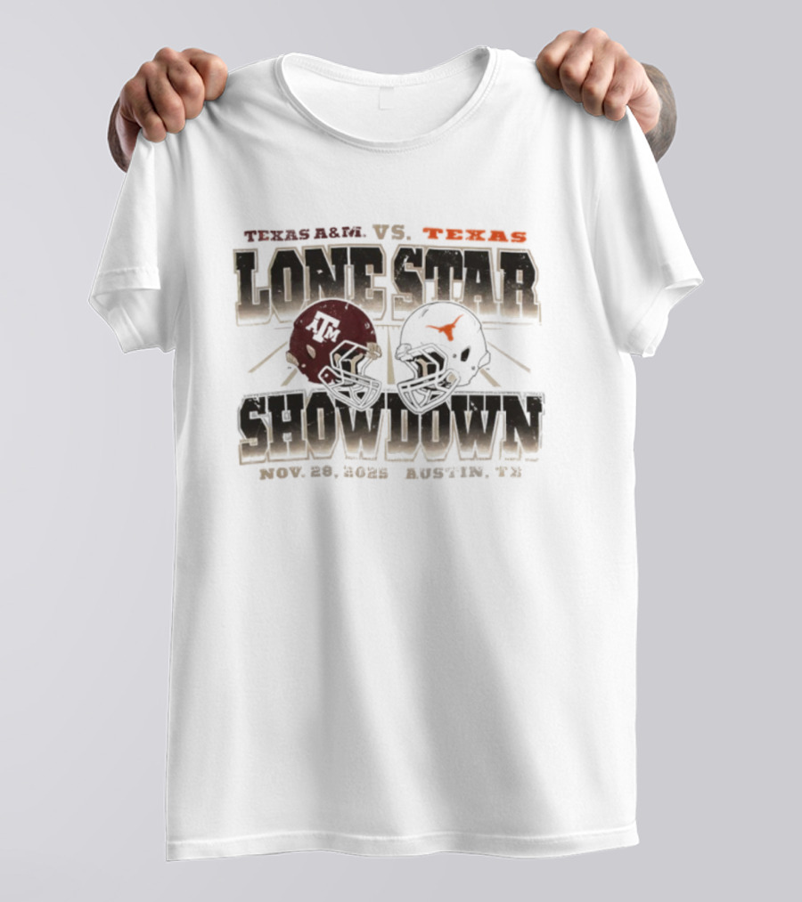 Texas A&M Vs Texas Longhorns Lone Star Showdown Nov 28 2025 Austin TX T-Shirt
