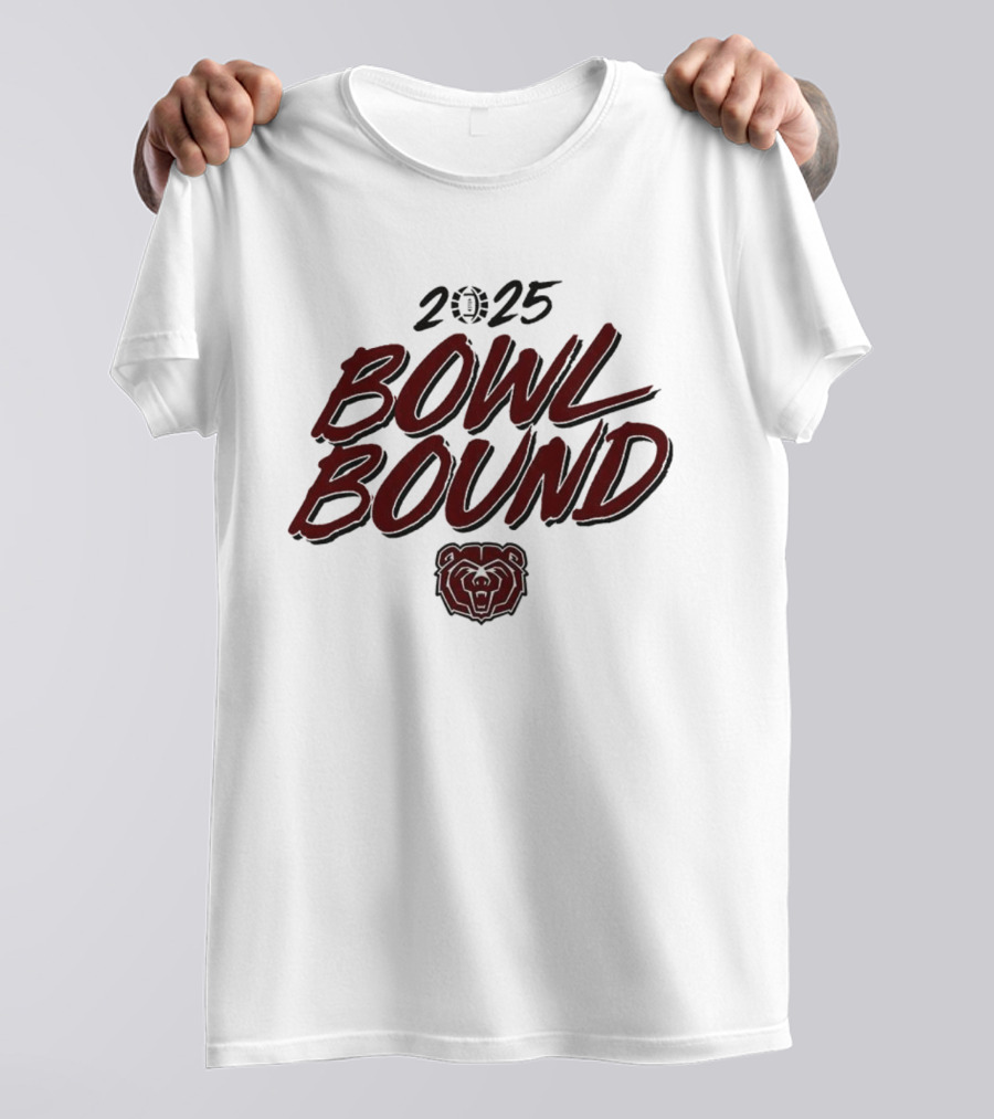 Missouri State Bears 2025 Bowl Bound Bear Head T-Shirt