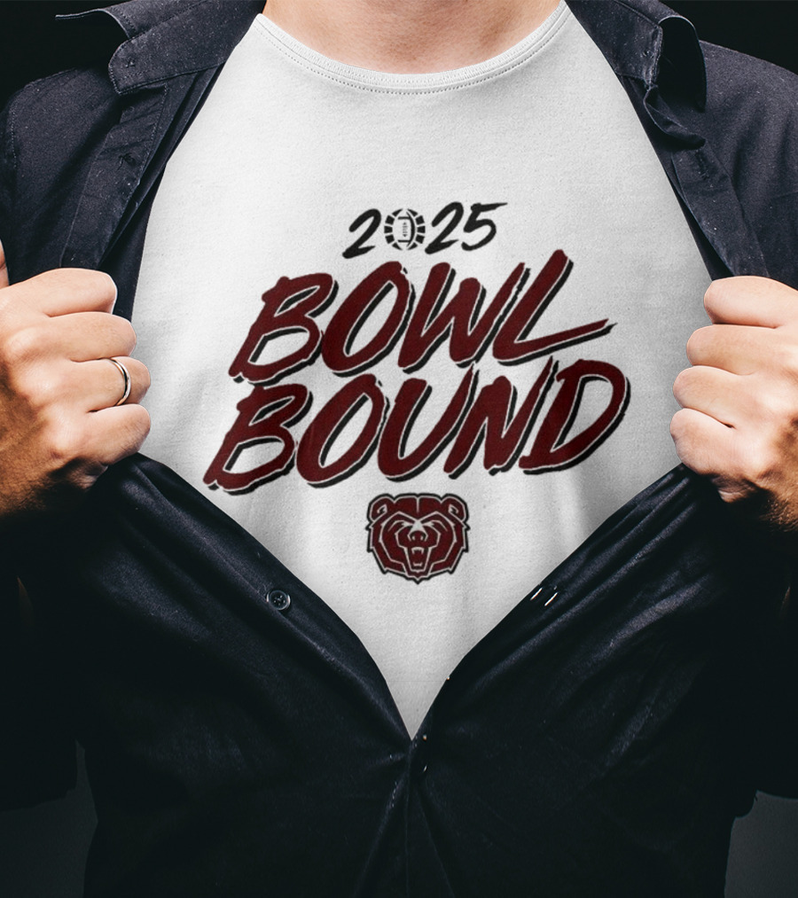 Missouri State Bears 2025 Bowl Bound Bear Head T-Shirt