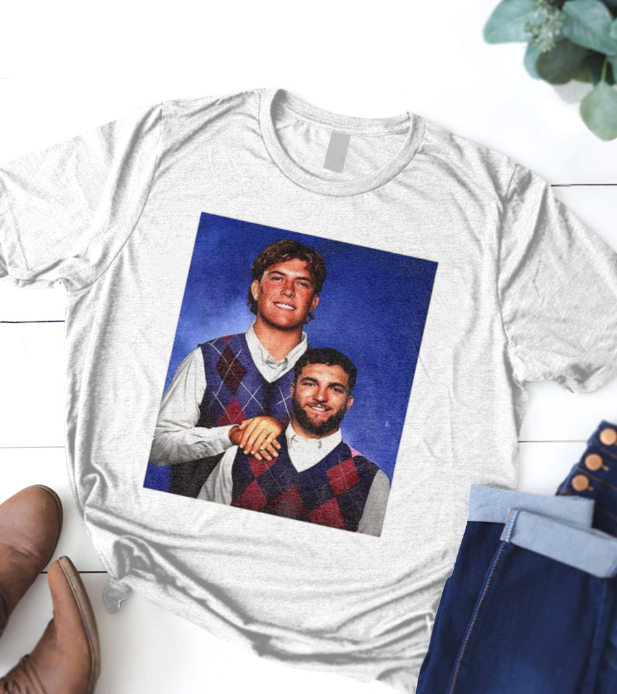 NY Giants Step Brothers Dart And Cam Football Duo T-Shirt