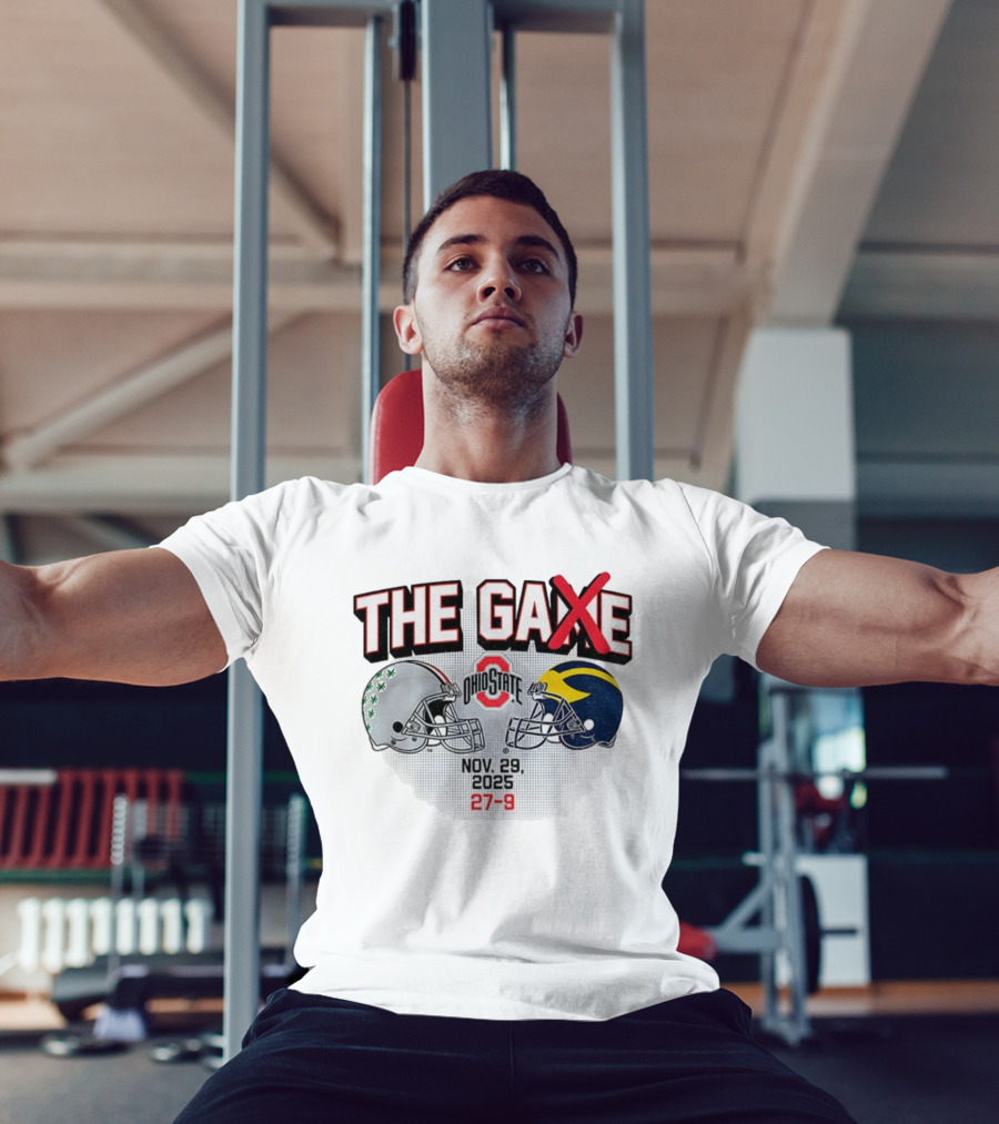 Ohio State Buckeyes Vs Michigan Wolverines Helmets The Game Nov 29 2025 27-9 T-Shirt