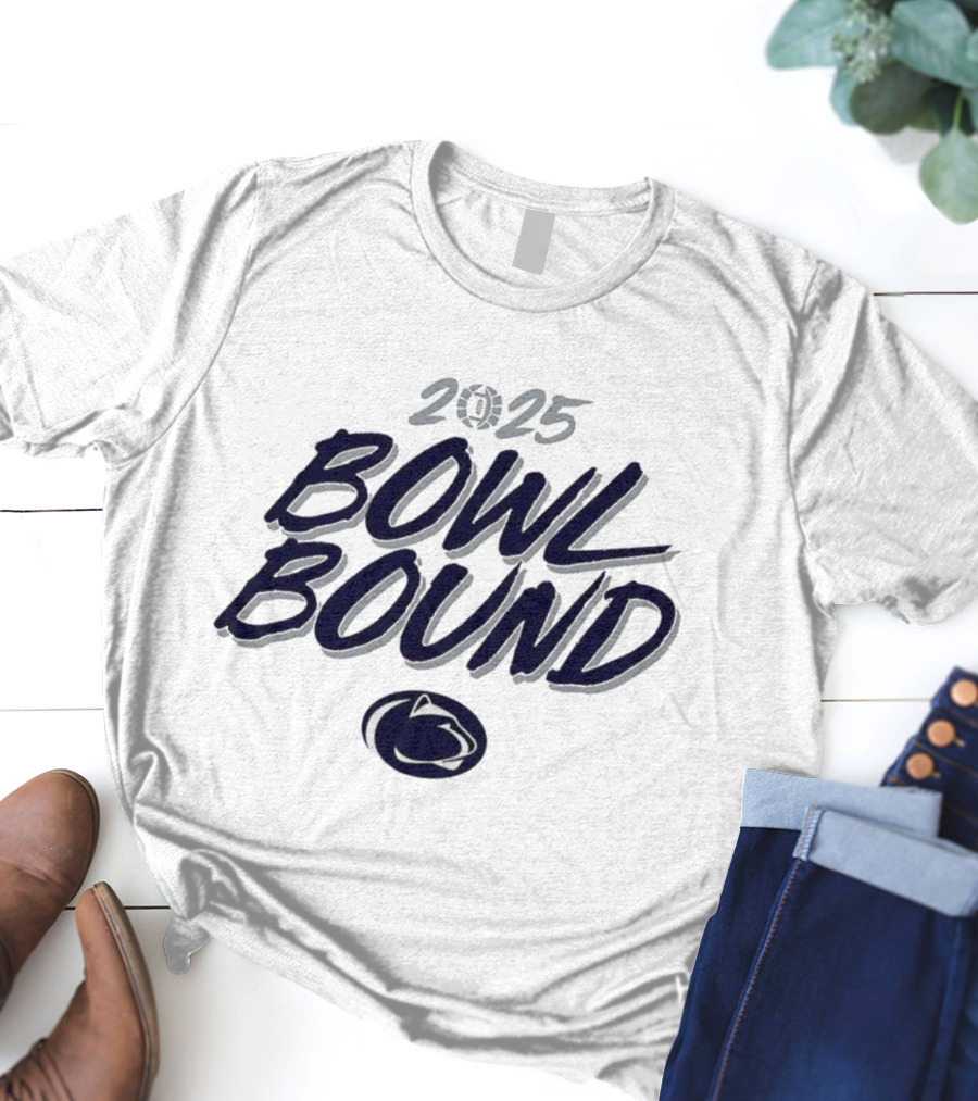 Penn State Nittany Lions 2025 Bowl Bound Football Team Logo T-Shirt