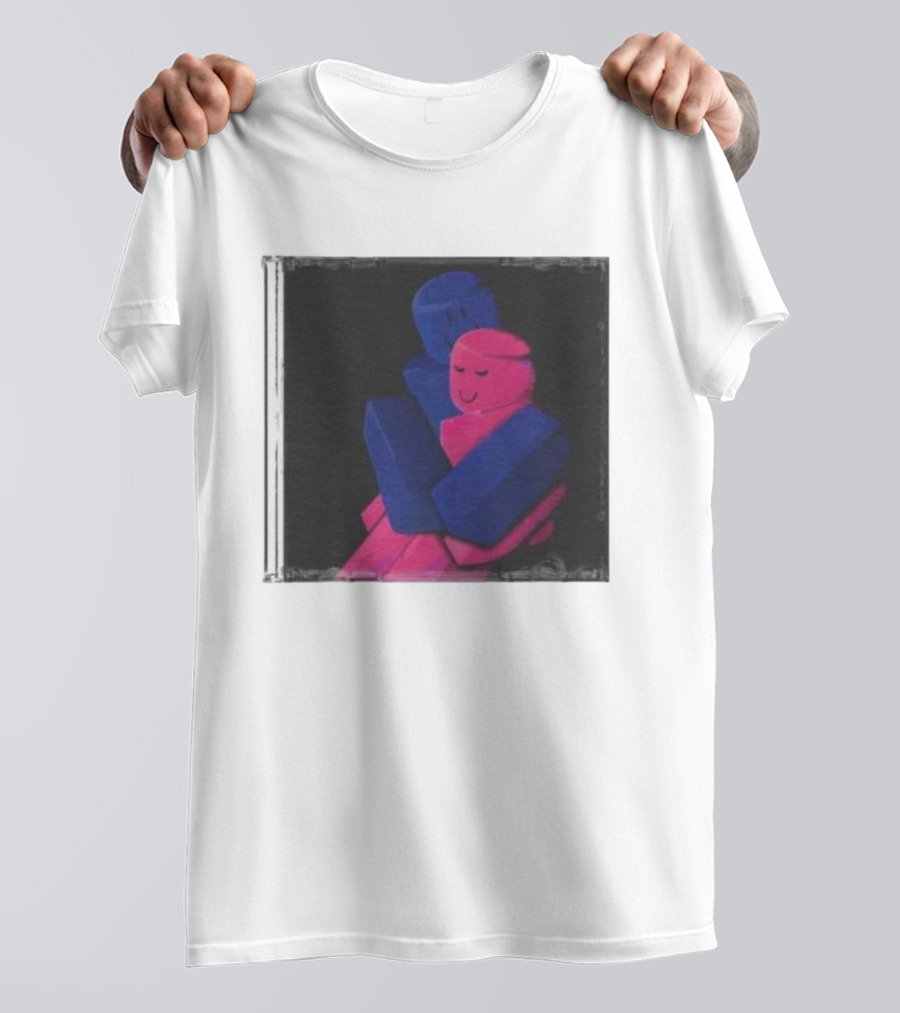 Roblox Boy And Girl Hugging Block Figures T-Shirt