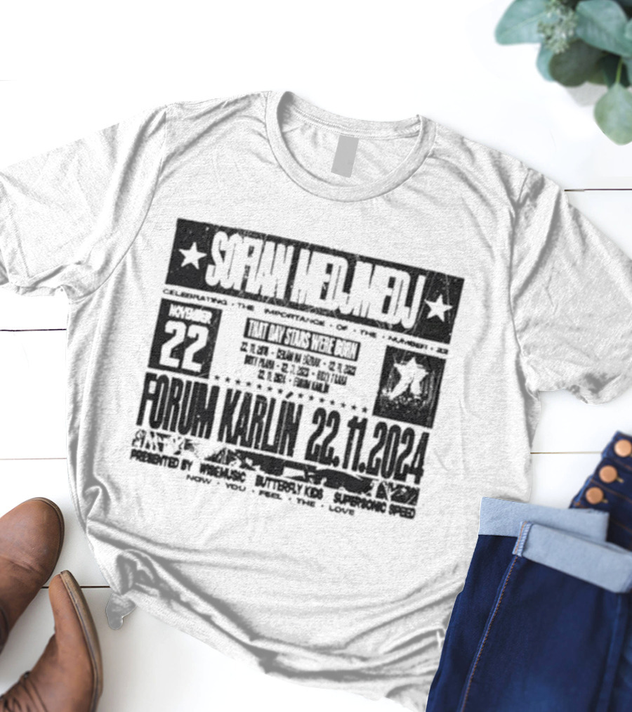 Sofian Medjmedj Czechoslovakia Event Forum Karlin 22 11 2024 T-Shirt