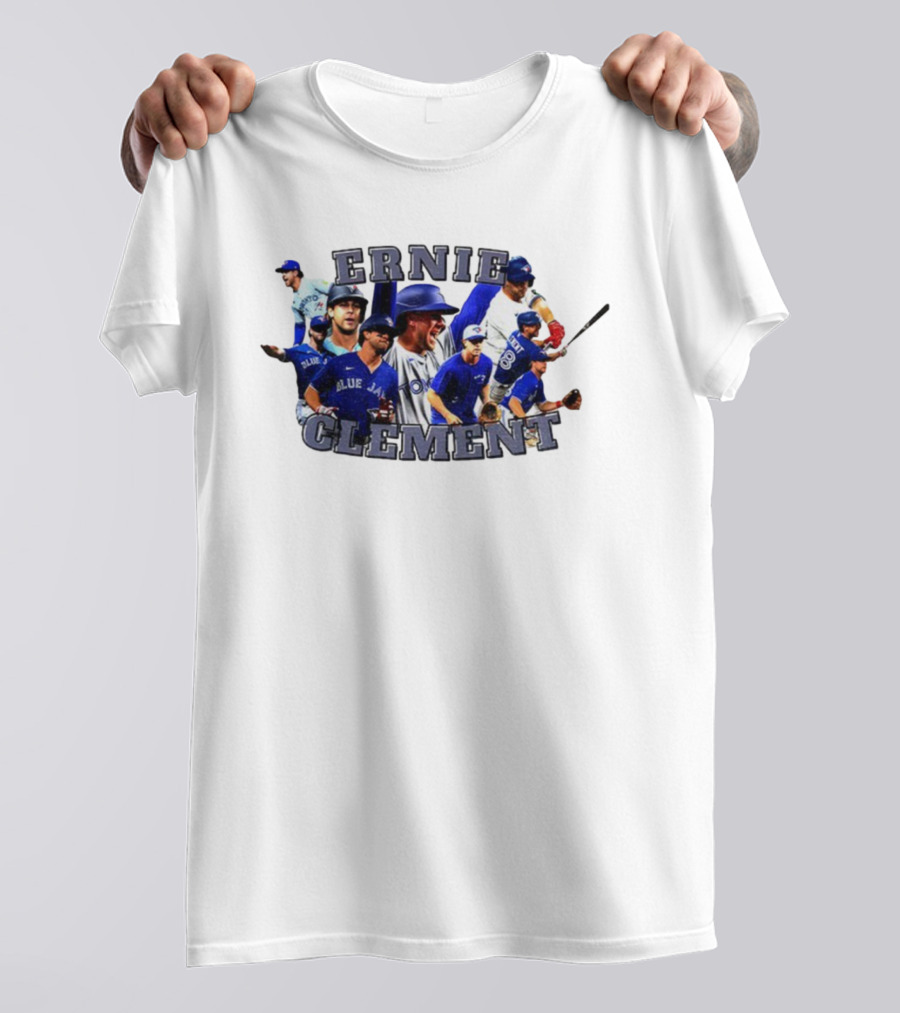 Ernie Clement Toronto Blue Jays Baseball Player Collage T-Shirt