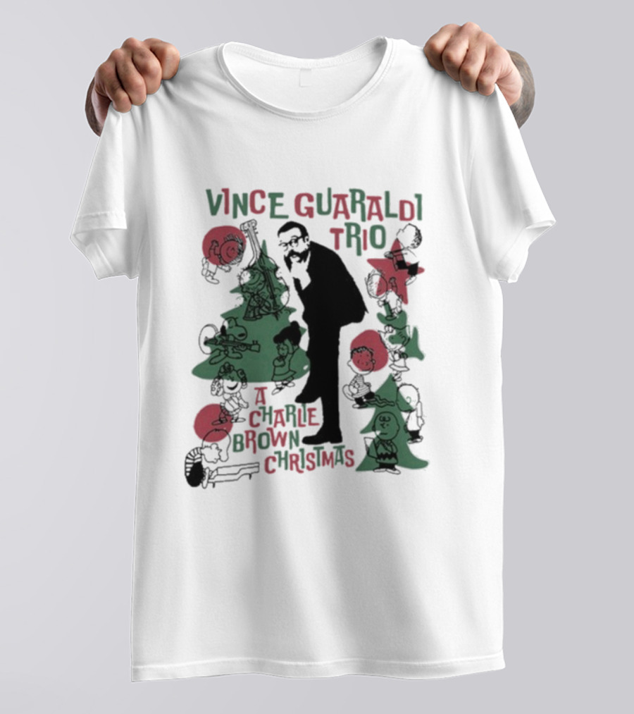 Vince Guaraldi Trio Peanuts Characters A Charlie Brown Christmas T-Shirt