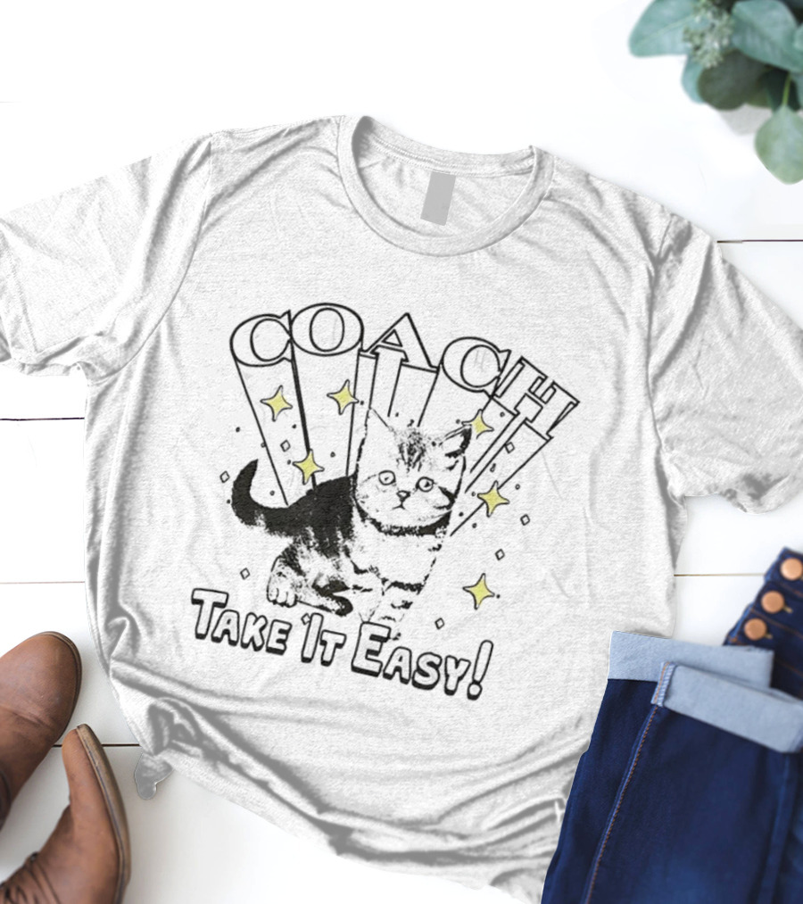 COACH Cat Take It Easy Stars T-Shirt