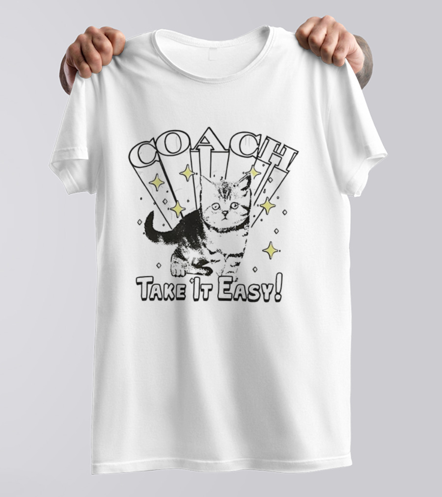COACH Cat Take It Easy Stars T-Shirt