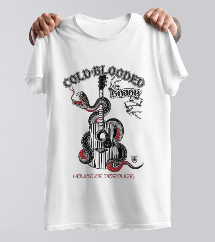 Cold Blooded Snake Guitar House Of Torture T-Shirt