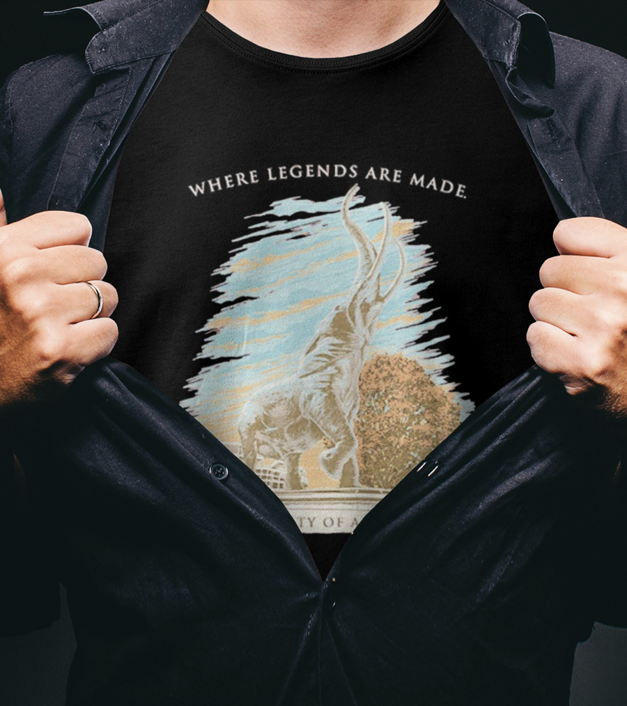 University Of Alabama Tuska Statue Where Legends Are Made T-Shirt