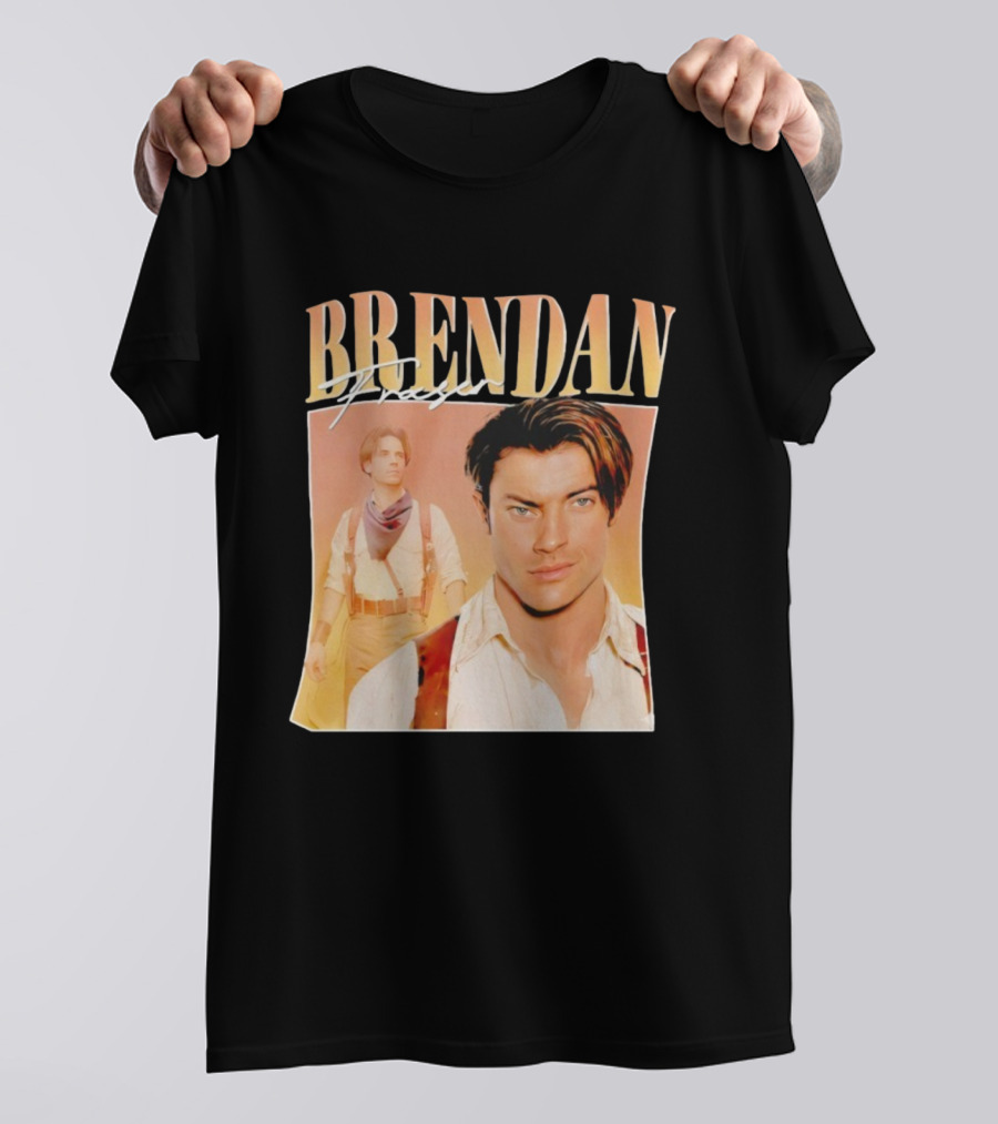 Brendan Fraser 90s Retro Style T-Shirt