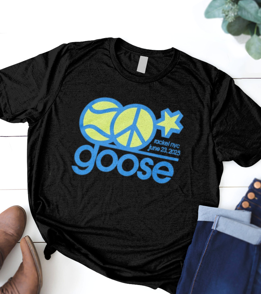 Goose Tennis Peace Star Event NYC June 23 2025 T-Shirt