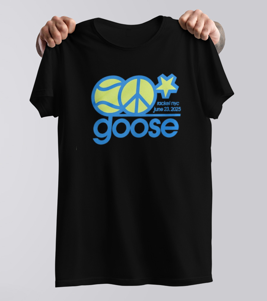 Goose Tennis Peace Star Event NYC June 23 2025 T-Shirt