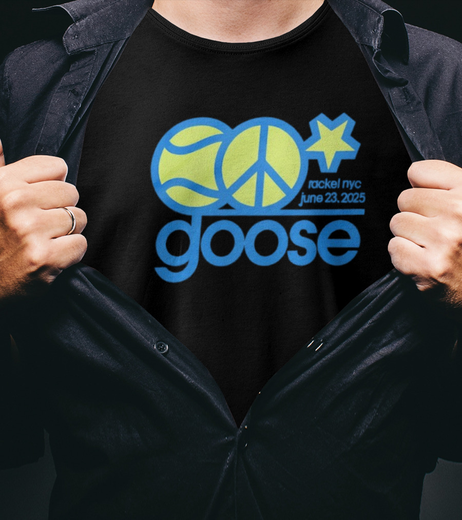 Goose Tennis Peace Star Event NYC June 23 2025 T-Shirt