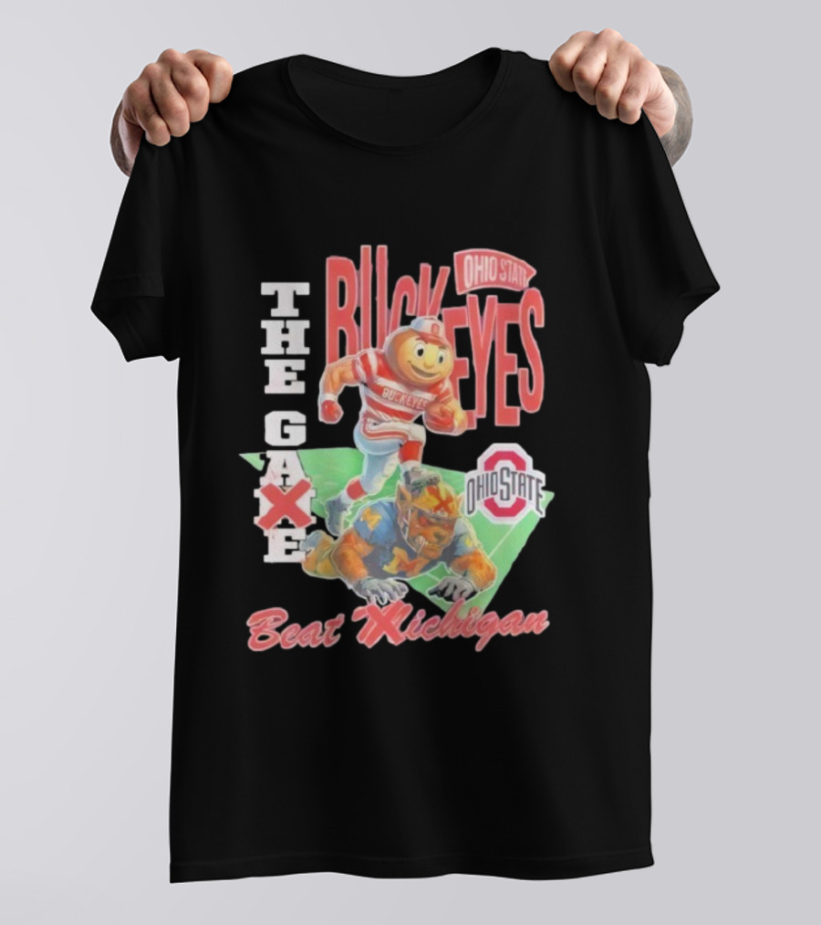 Ohio State Buckeyes 2025 The Game Beat Michigan Vintage Mascot Rivalry T-Shirt