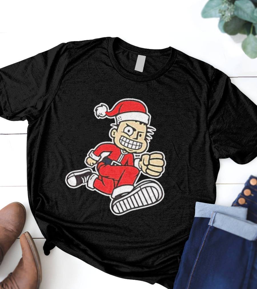 MXPX Santa PX Punk Character In Red Suit With Santa Hat T-Shirt