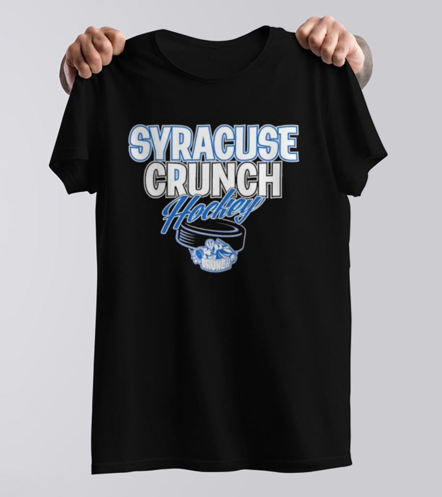 Syracuse Crunch Hockey Team Puck And Mascot Design T-Shirt