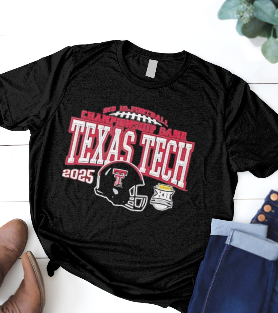Texas Tech Red Raiders Big 12 Football Championship Game 2025 T-Shirt