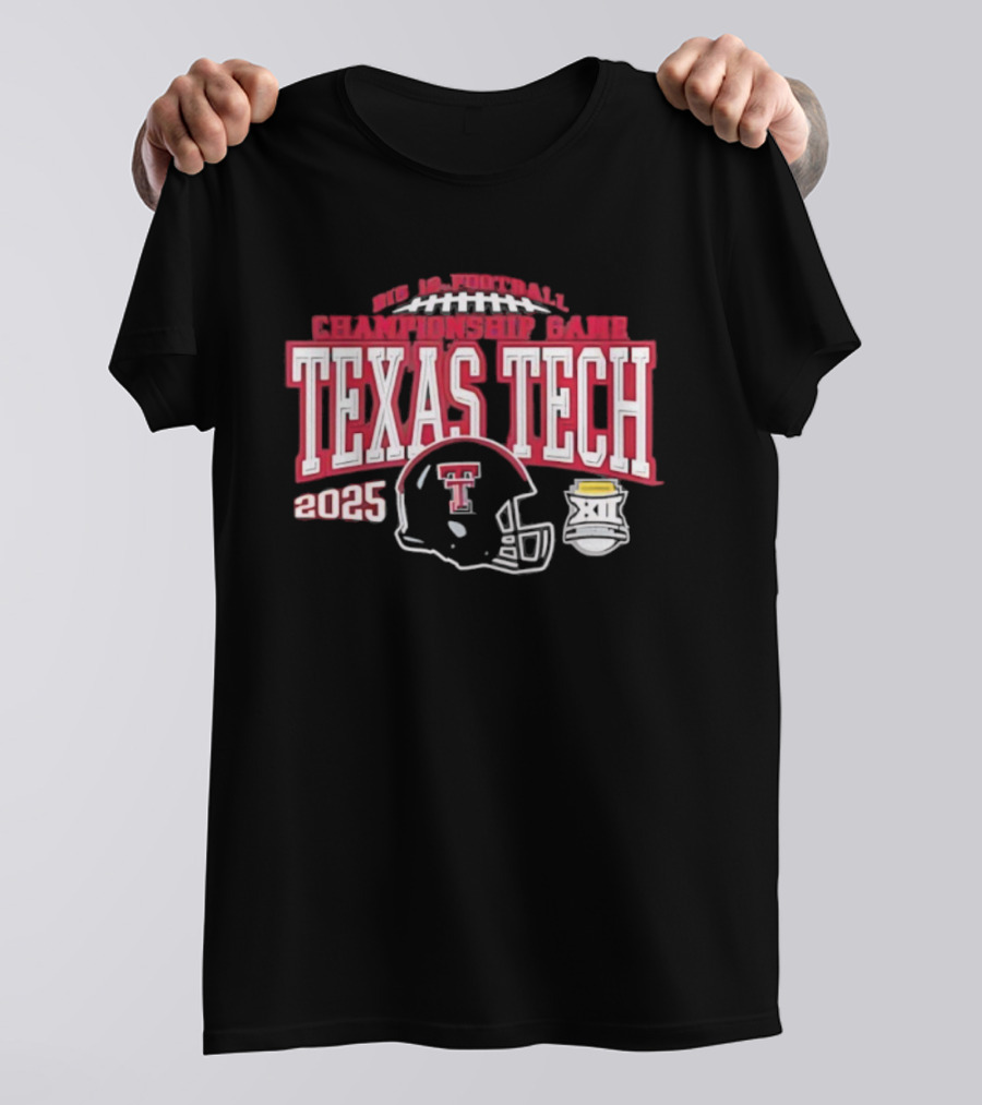 Texas Tech Red Raiders Big 12 Football Championship Game 2025 T-Shirt