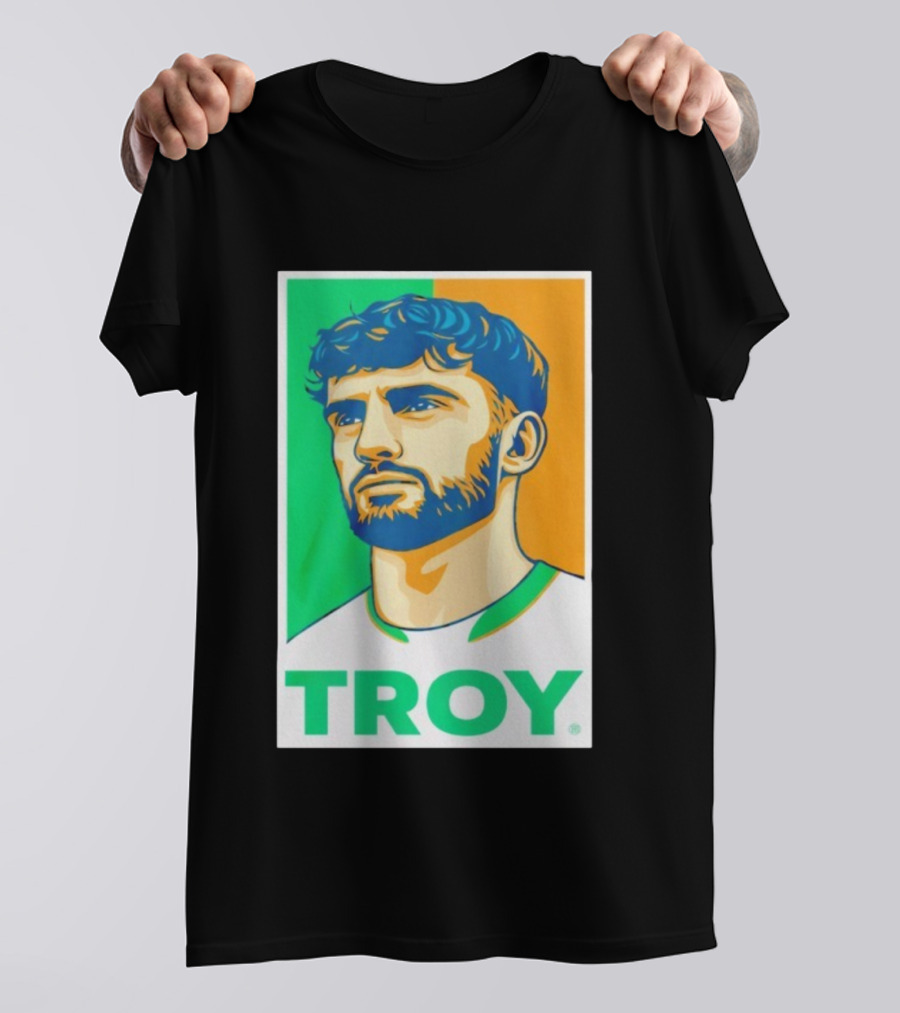 Troy Parrott Ireland Qualifiers Green White Orange T-Shirt