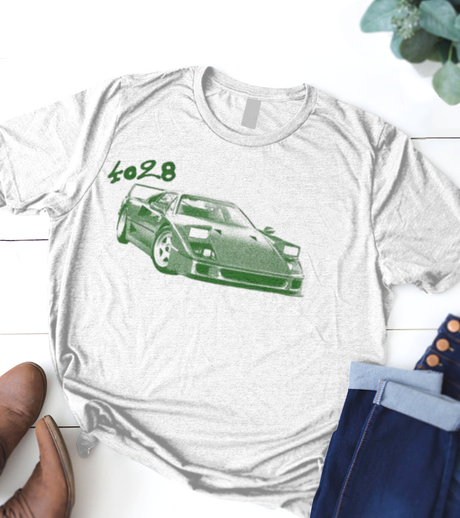 4028 Finley Classic Car Sketch T-Shirt
