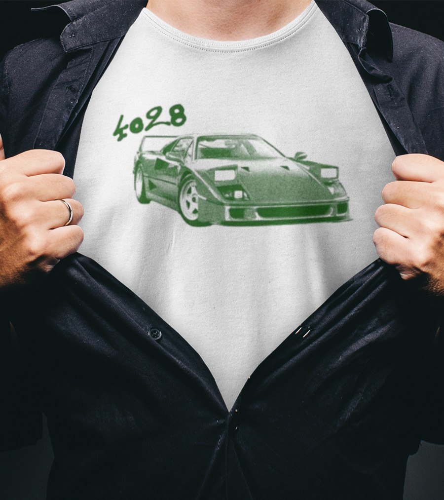 4028 Finley Classic Car Sketch T-Shirt