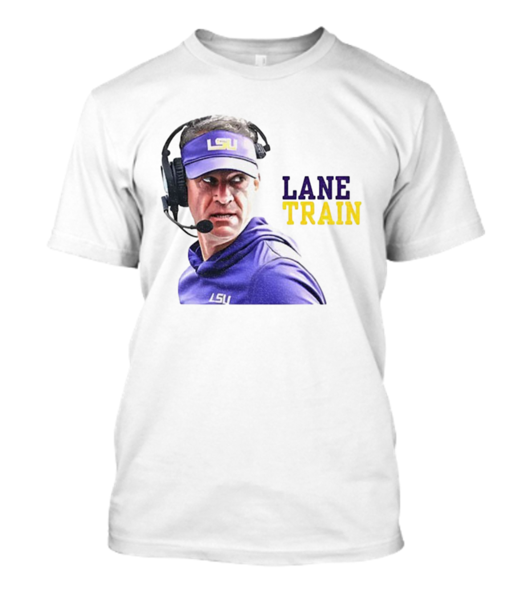 Lane Train Funny Coach LSU Tigers T-Shirt