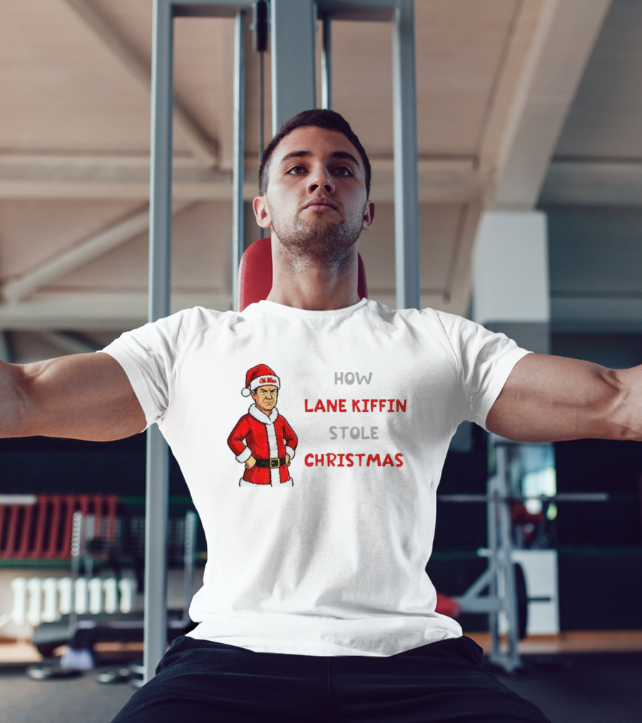 How Lane Kiffin Stole Christmas Funny Grinchmas Ole Miss Santa Coach T-Shirt