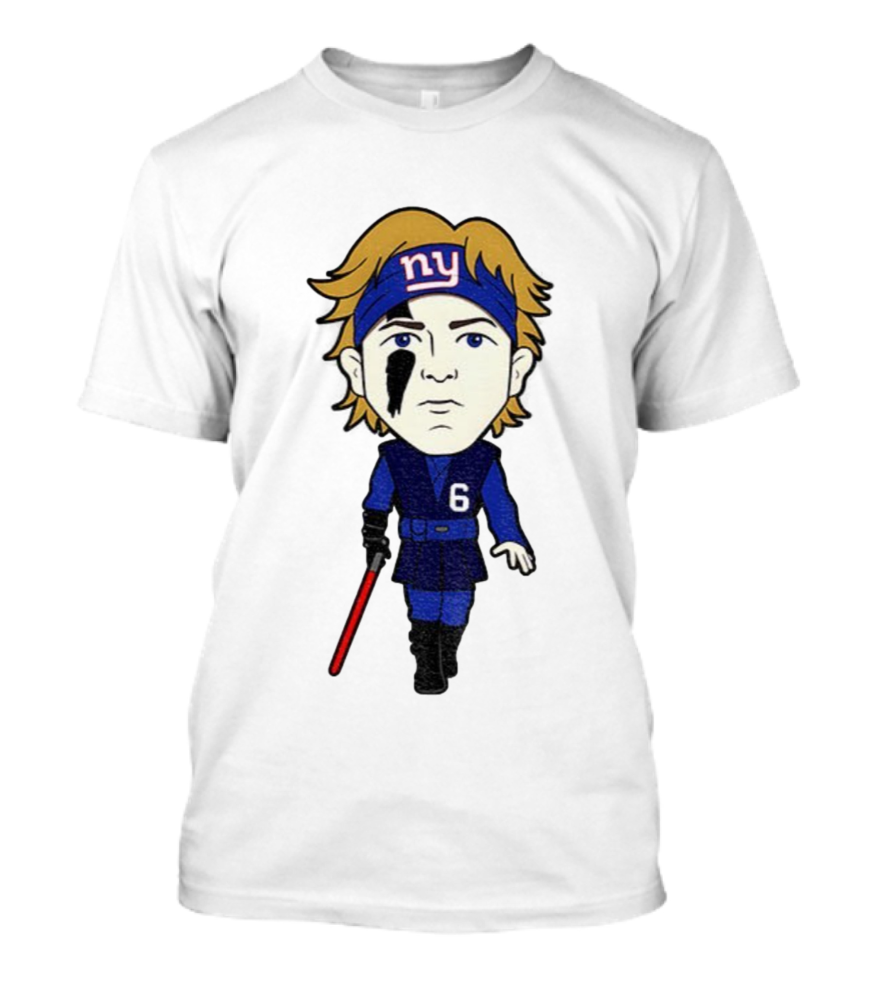 Cam Skattebo Cartoon NY Force Be With You T-Shirt