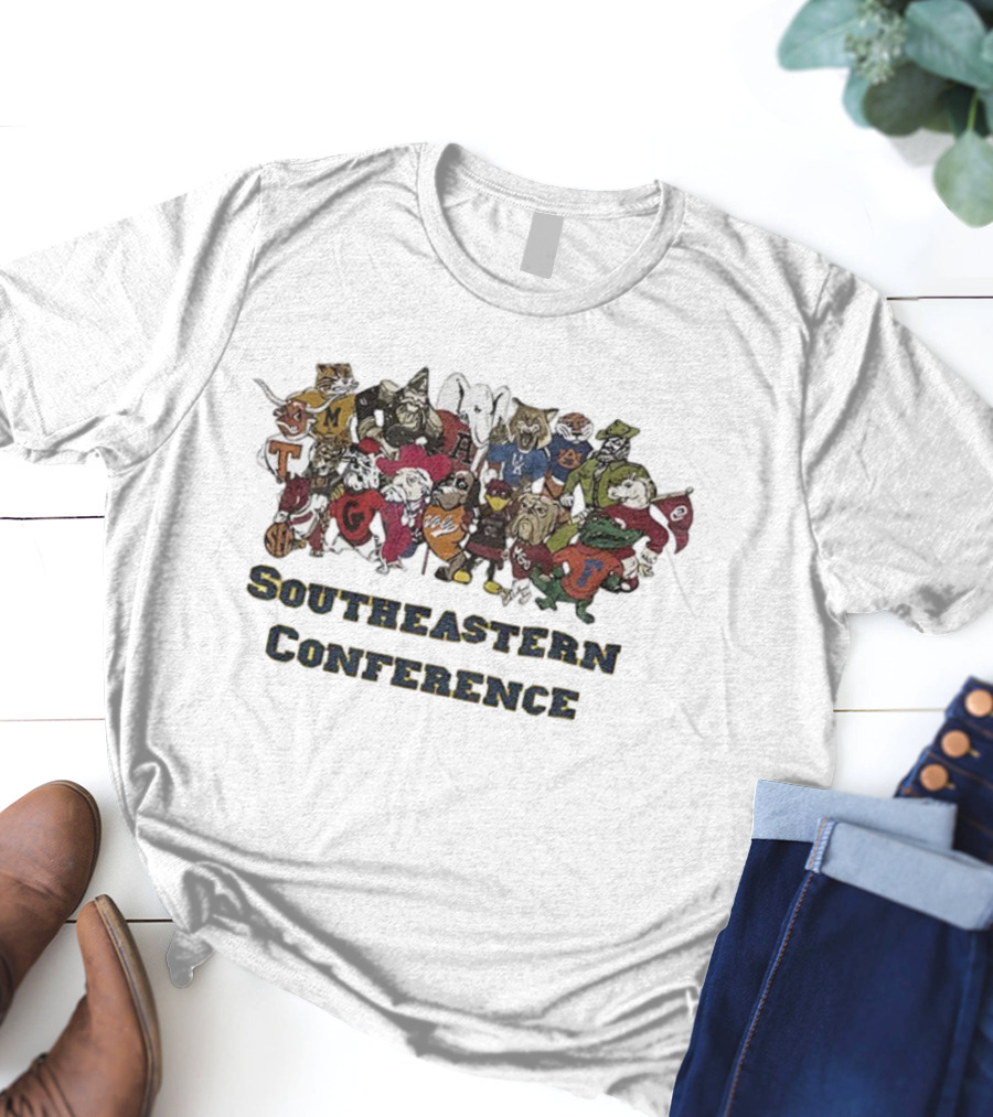 Southeastern Conference SEC School Mascots Game Day T-Shirt