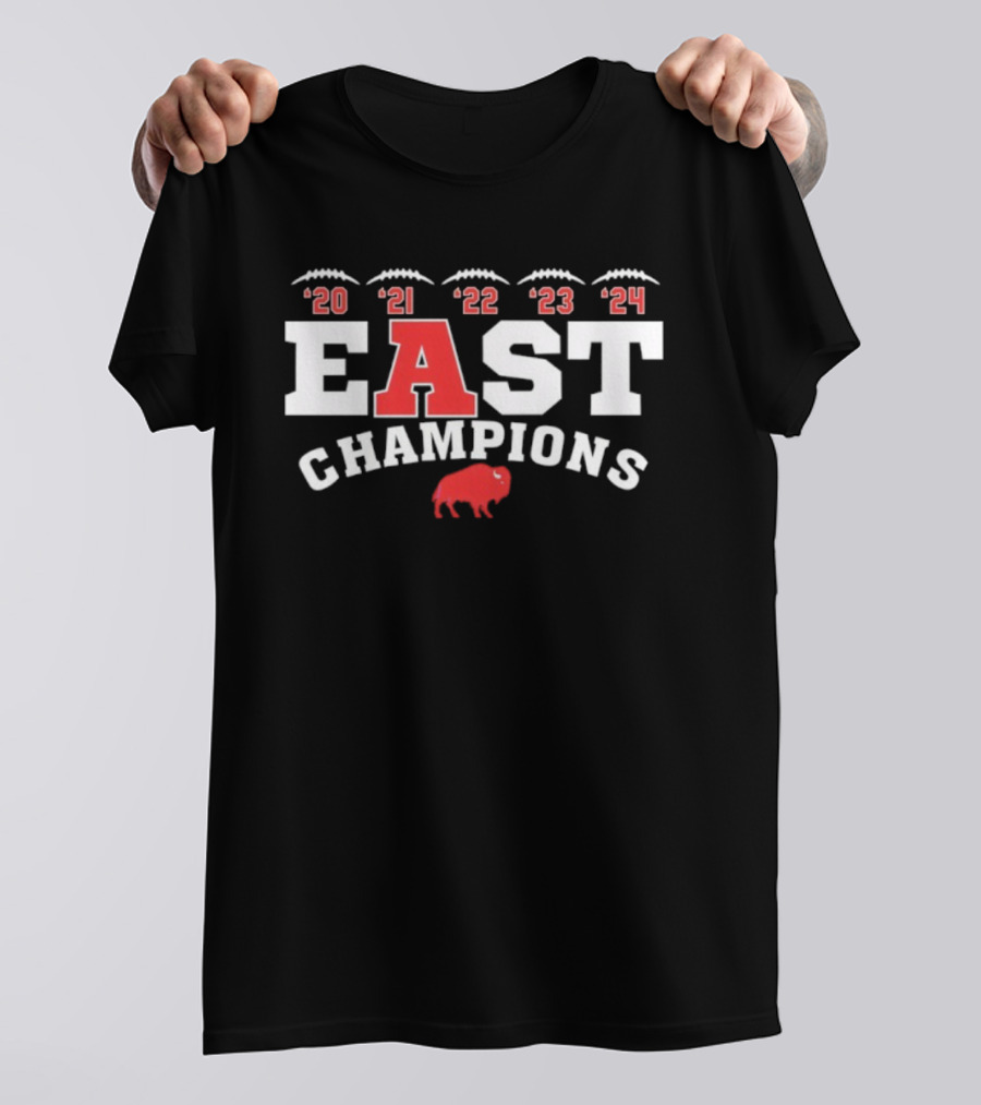 Buffalo Bills East Champions 2020 2021 2022 2023 2024 T-Shirt