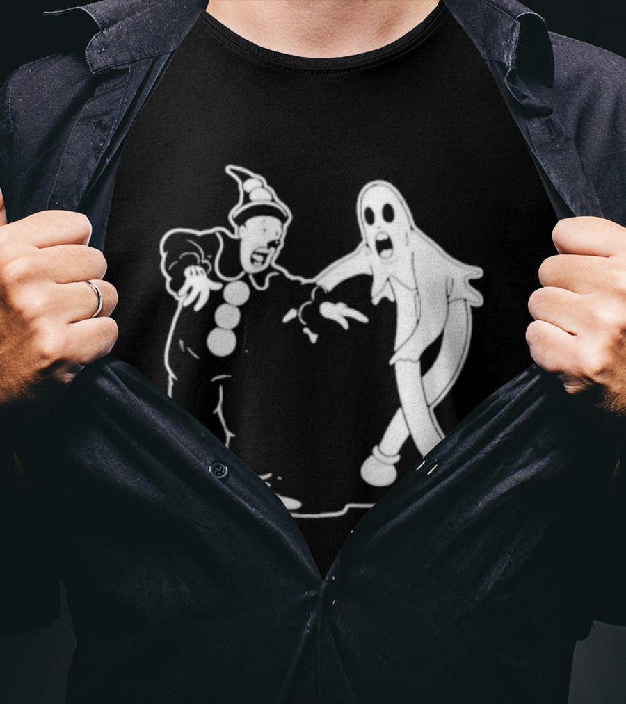 DC Lidstone Koko The Clown And Ghost Dancing Vintage Cartoon Style T-Shirt