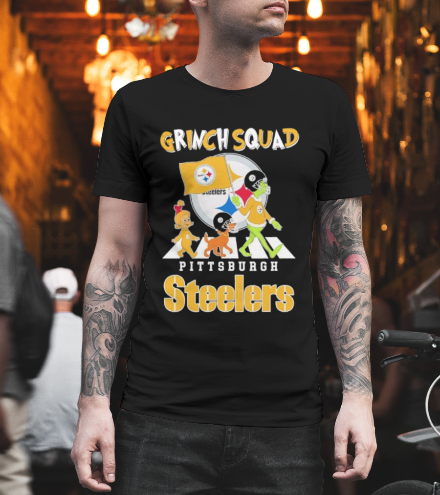 Grinch Squad Pittsburgh Steelers Cindy Lou Max T-Shirt