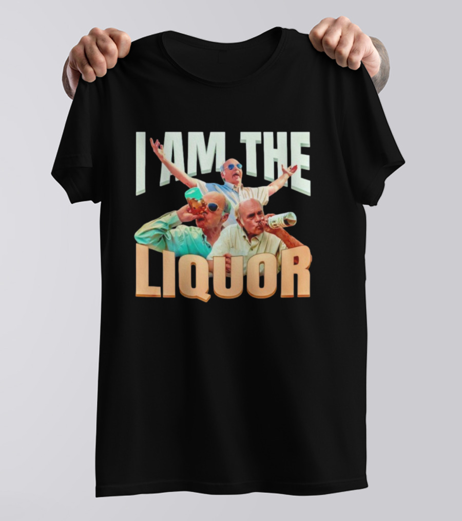 I Am The Liquor TV Show Character With Sunglasses And Drinking бутылка T-Shirt