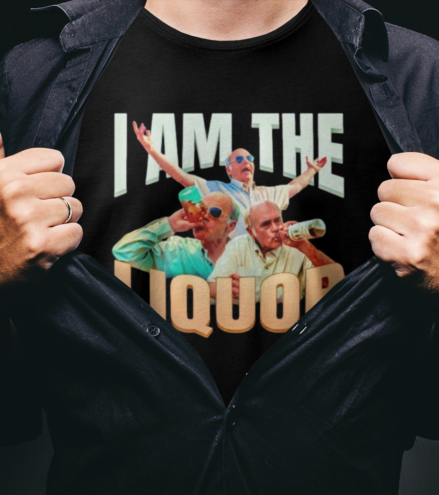 I Am The Liquor TV Show Character With Sunglasses And Drinking бутылка T-Shirt