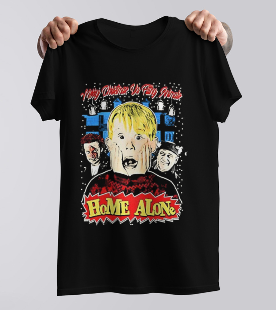 Merry Christmas Ya Filthy Animal Kevin Home Alone Wet Bandits T-Shirt