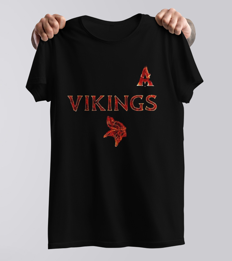 Minnesota Vikings Avatar Fire And Ash Collaboration T-Shirt