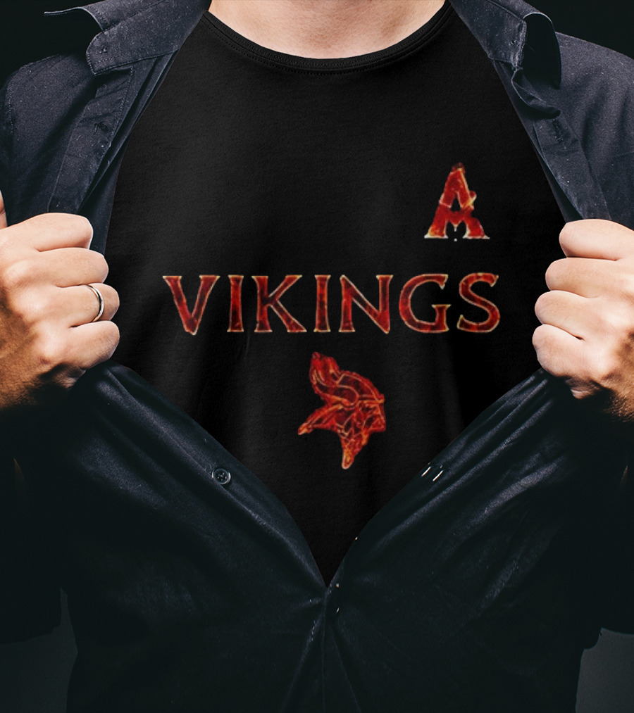 Minnesota Vikings Avatar Fire And Ash Collaboration T-Shirt