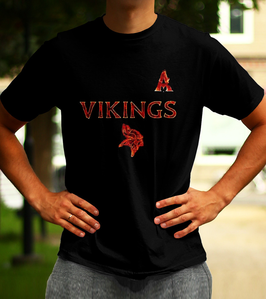 Minnesota Vikings Avatar Fire And Ash Collaboration T-Shirt