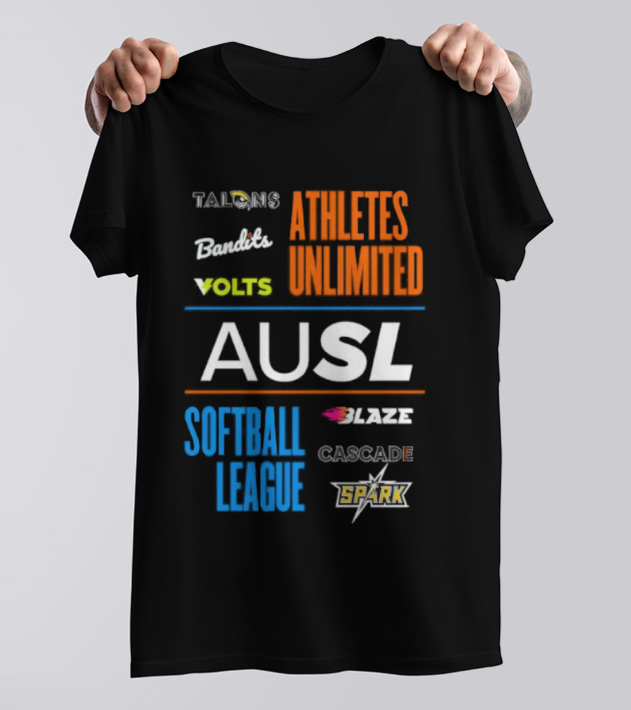 Talons Bandits Volts Athletes Unlimited AUSL Softball League Blaze Cascade Spark T-Shirt